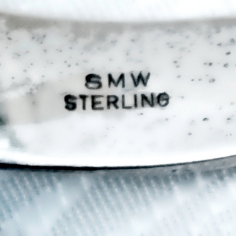Vintage Sterling Silver Mid-Century Modern Cuff Bracelet - Picture 5 of 5
